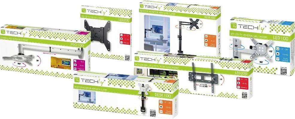 TECHly ICA-CPLB-944S TV-Deckenhalterung 81,3 cm (32") - 139,7 cm (55") Deckenhalter, Neigbar, Schwenkbar-3