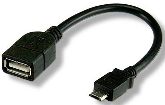 USB2.0 OTG Kabel A Buchse - Micro-B, Stecker 0.2m Multimedia USB-0