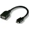 TECHly USB-Kabel USB 2.0 USB-Micro-B Stecker, USB-A Buchse 0.20 m Schwarz mit OTG-Funktion ICOC-UOTG-194