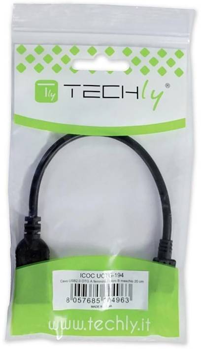 USB2.0 OTG Kabel A Buchse - Micro-B, Stecker 0.2m Multimedia USB-1