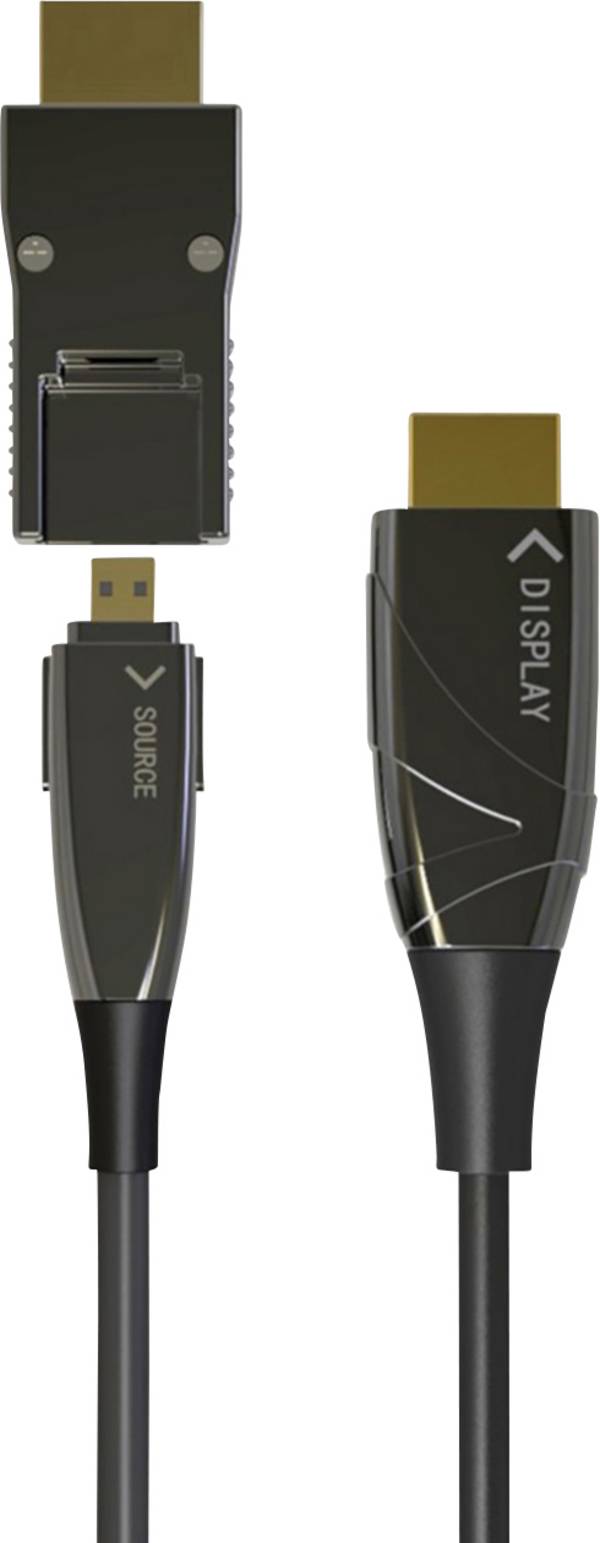 TECHly HDMI Anschlusskabel USB-C® Stecker 20.00 m Schwarz ICOC-HDMI-HY2D-020 AOC (Aktives optisches Kabel) HDMI-Kabel