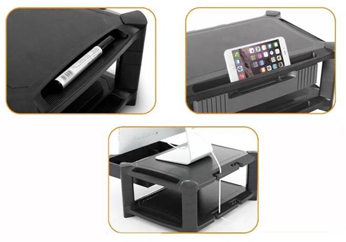 TECHly ICA-MS-401 Monitor-Standfuß 1 Display(s) 33,0 cm (13") - 81,3 cm (32") Mehrfarbig Stand-2