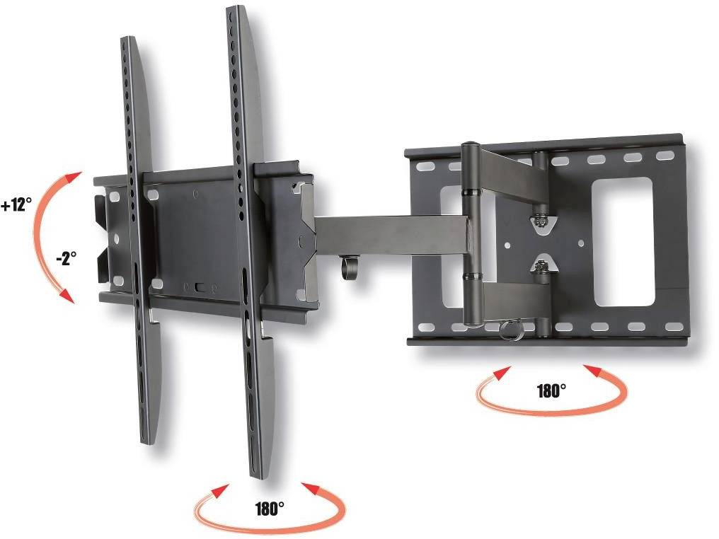 TECHly ICA-PLB-148M TV-Wandhalterung 58,4 cm (23") - 139,7 cm (55") Neigbar, Schwenkbar, Rotierbar Integrierte Wasserwaa-3
