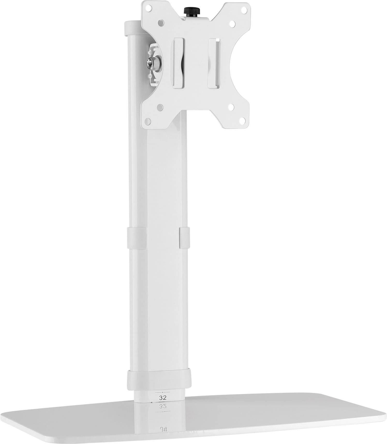 TECHly ICA-LCD-260 Monitor-Standfuß 1 Display(s) 43,2 cm (17") - 68,6 cm (27") Weiß Höhenverstellbar, Neigbar, Rotierbar-0
