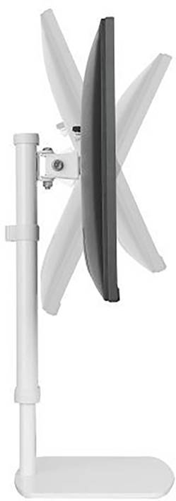 TECHly ICA-LCD-260 Monitor-Standfuß 1 Display(s) 43,2 cm (17") - 68,6 cm (27") Weiß Höhenverstellbar, Neigbar, Rotierbar-3