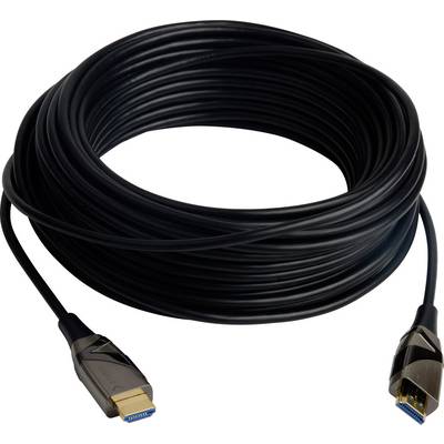 TECHly HDMI Anschlusskabel HDMI-A Stecker 20.00 m Schwarz ICOC-HDMI-HY2-020 HDMI-Kabel-4
