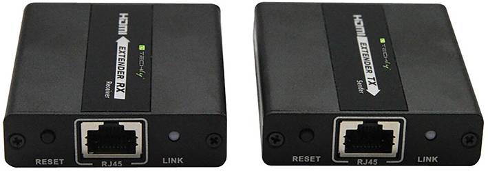 TECHly IDATA-EXT-E71 HDMI®, RJ45 Extender (Verlängerung) über Netzwerkkabel RJ45 120 m-1