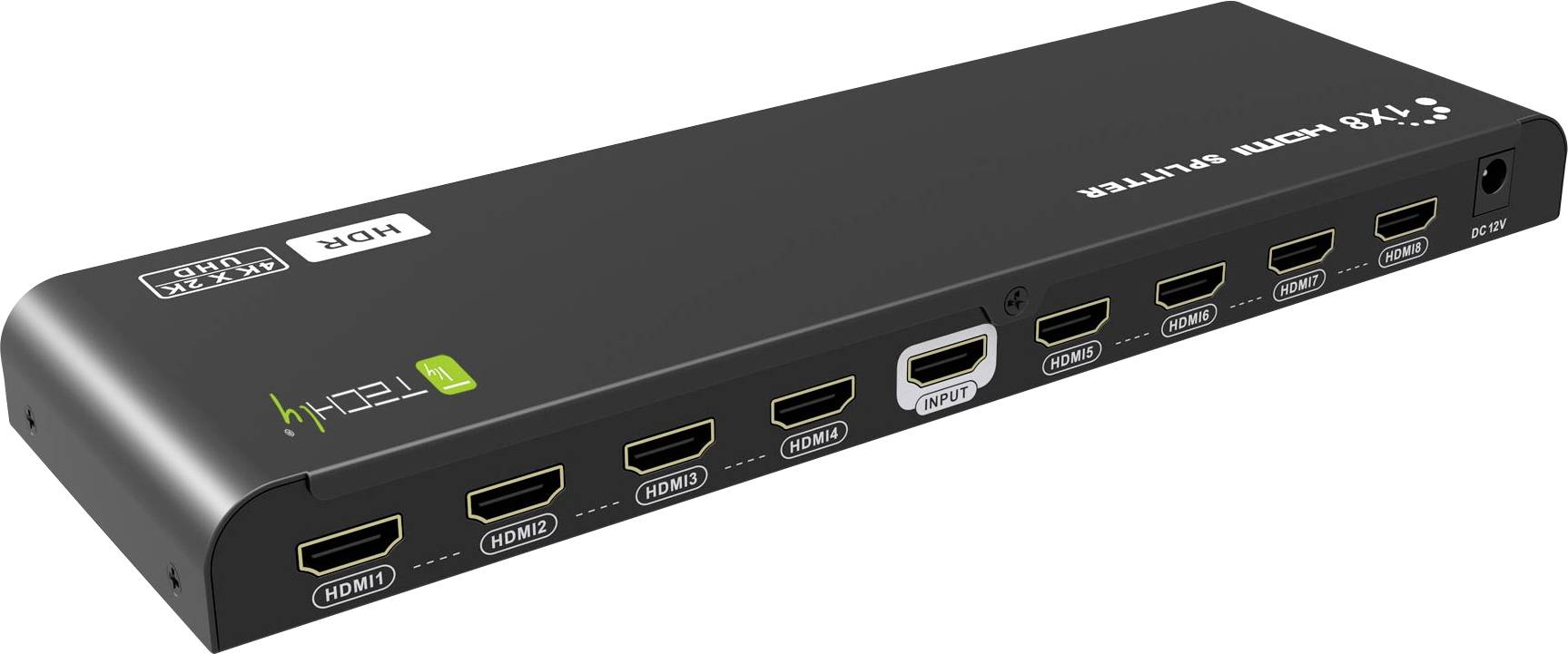 TECHly IDATA-HDMI2-4K8HDR HDMI-Splitter 3840 x 2160 Pixel Schwarz-1