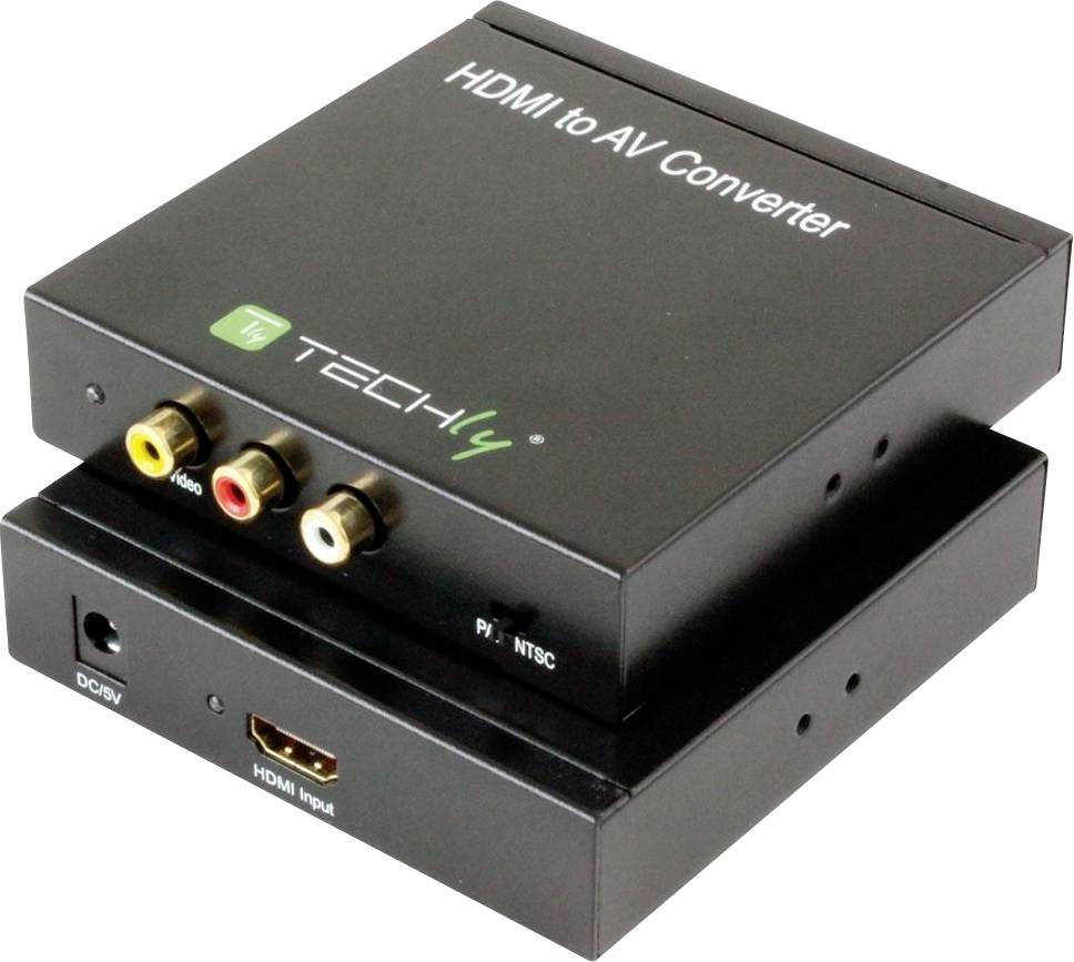 Techly Videoadapter - power DC jack, HDMI weiblich