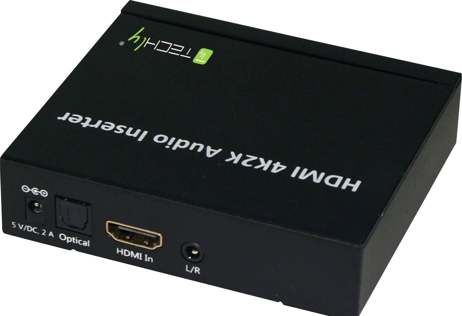 TECHly AV Konverter IDATA-HDMI-AI4K [HDMI - HDMI, Toslink, Klinke] 1280 x 720 Pixel, 1920 x 1080 Pixel, 3840 x 2160 Pixe-1