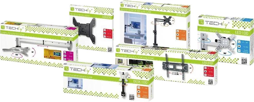 TECHly ICA-CPLB-946S TV-Deckenhalterung 94,0 cm (37") - 177,8 cm (70") Deckenhalter, Neigbar, Schwenkbar-4