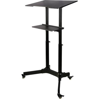 TECHly ICA-TB-TPM-1BK TV-Rollwagen 1 Display(s) Schwarz Höhenverstellbar, Notebook-Ablage, Neigbar-2