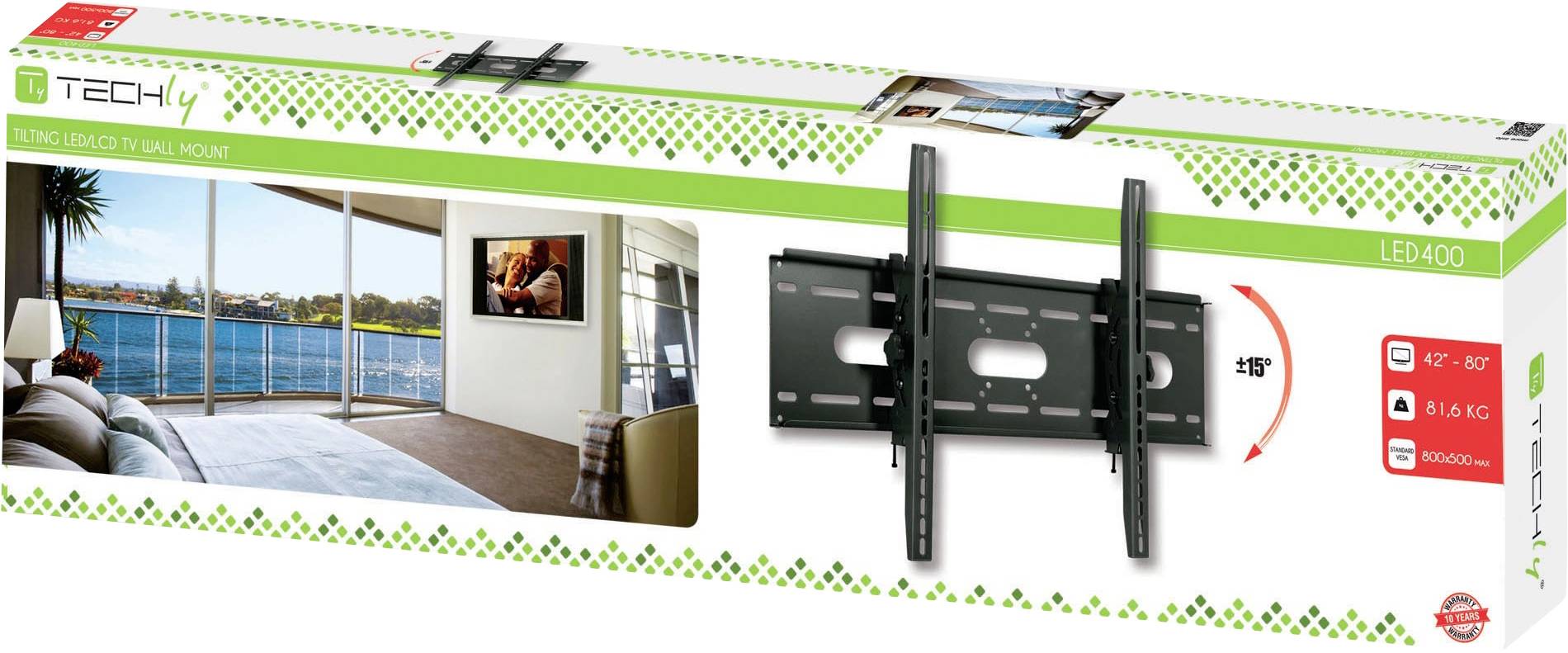 TECHly ICA-PLB-890 TV-Wandhalterung 104,1 cm (41") - 203,2 cm (80") Neigbar-2