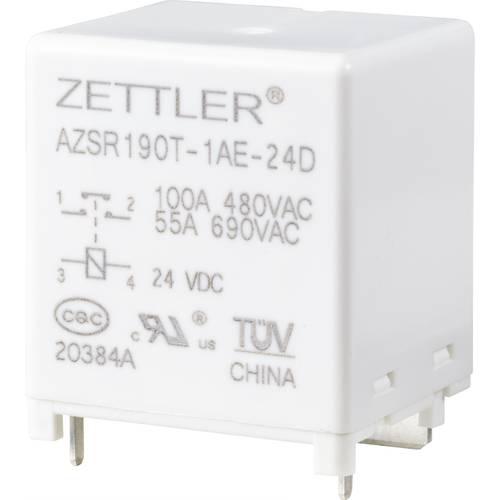 Zettler Electronics AZSR190T-1AE-24D Powerrelais 24 V/DC 100 A 1 Schließer 1 St.