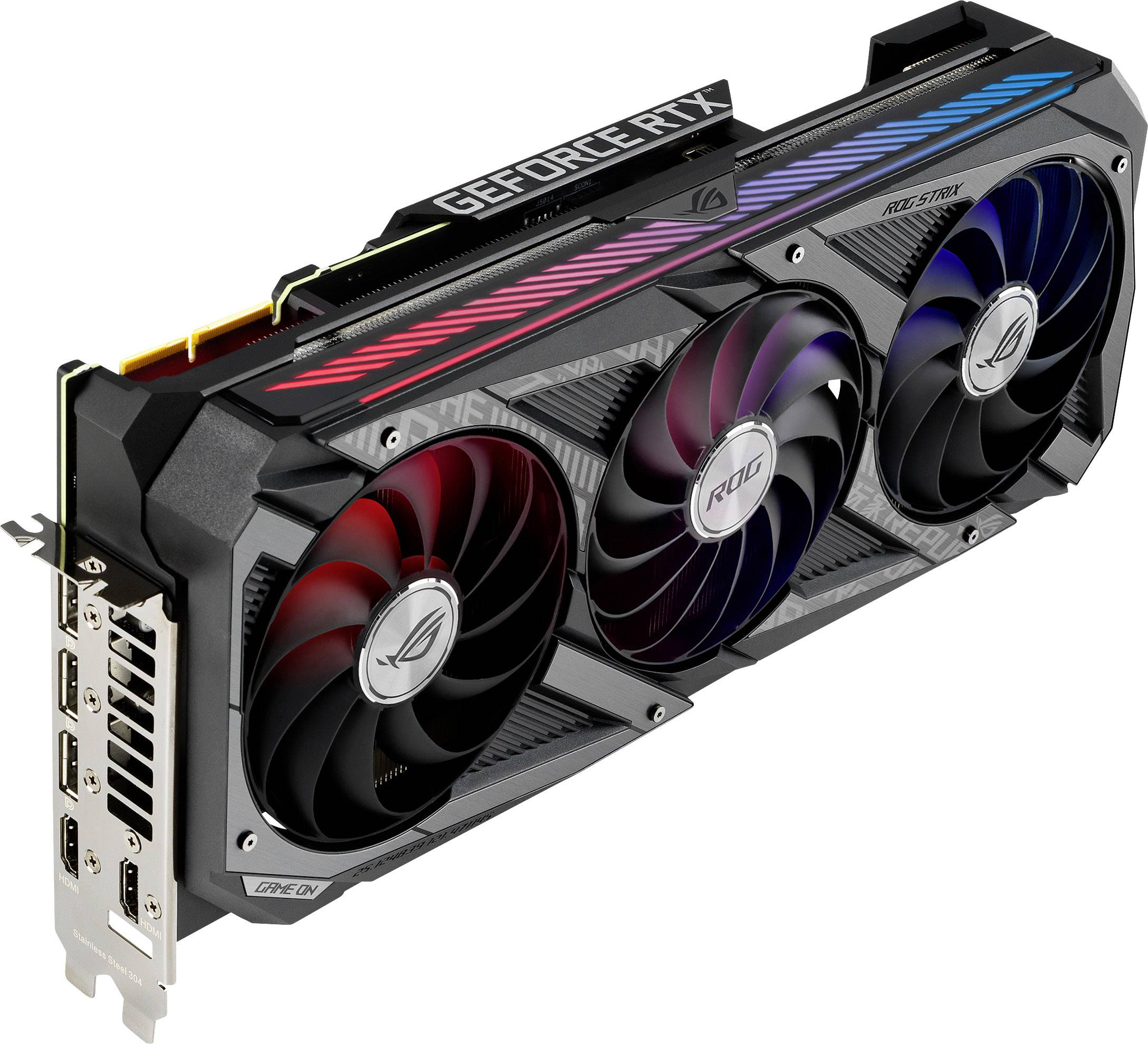 ASUS ROG Strix GeForce RTX 3090 OC Edition Gaming Grafikkarten 24 GB GDDR6X PCIe 4.0 2 x HDMI 3 x DisplayPort-1