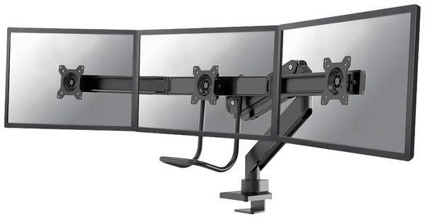 Neomounts NM-D775DX3BLACK  Monitor-Tischhalterung 3 Display(s) 43,2 cm (17") - 61 cm (24") Schwarz Schwenkbar, Rotierbar, Neigbar, Höhenverstellbar