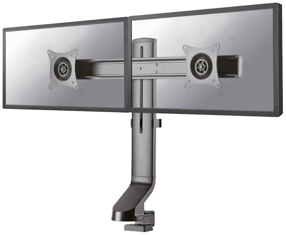Neomounts Monitor-Tischhalterung FPMA-D860DBLACK 2 Display(s) 25,4 cm (10") - 68,6 cm (27") Schwarz Schwenkbar, Rotierba