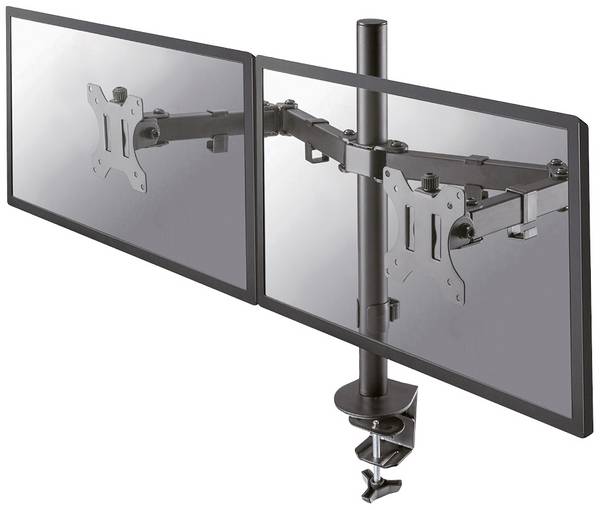 Neomounts FPMA-D550DBLACK  Monitor-Tischhalterung 2 Display(s) 25,4 cm (10") - 81,3 cm (32") Schwarz Schwenkbar, Rotierbar, Neigbar, Höhenverstellbar