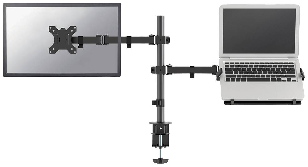 Neomounts Monitor-Tischhalterung FPMA-D550NOTEBOOK 2 Display(s) 25,4 cm (10") - 81,3 cm (32") Schwarz Schwenkbar, Rotier