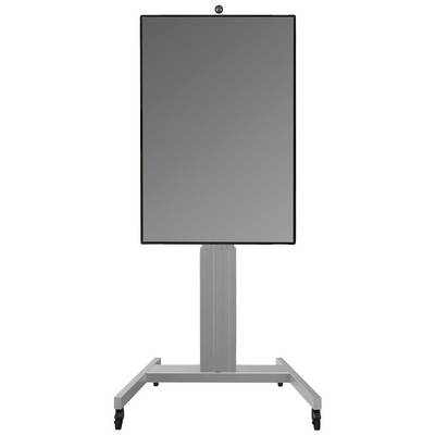 Rollbares, vertikales Displayboard auf Standfuß mit vier Rollen, geeignet für Präsentationen und Besprechungen.