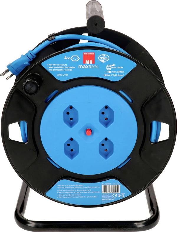 Max Hauri 138843 Kabelabroller 33.00 m Blau