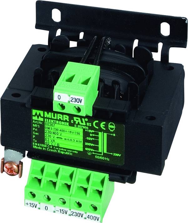 Murrelektronik 86365 Sicherheitstransformator 1 x 230 V/AC, 400 V/AC 1 x 24 V/AC 250 VA