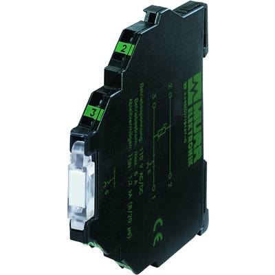Ein schlankes, schwarzes elektrisches Modul mit grünen Markierungen und weißen Textaufdrucken. Es wird für elektrische Verbindungen genutzt.