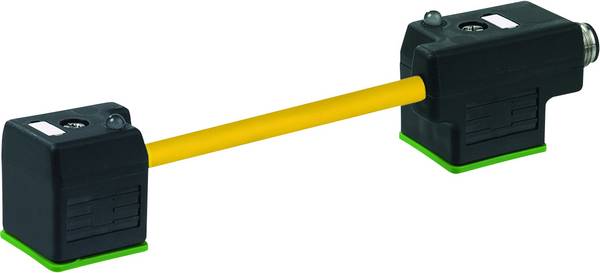 Doppelventilstecker mit Anschlussleitung Schwarz   7000-41581-0260000 Murrelektronik Inhalt: 1 St.
