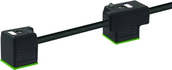 Doppelventilstecker mit Anschlussleitung Schwarz   7000-58041-6370300 Murrelektronik Inhalt: 1 St.