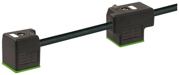 Doppelventilstecker mit Anschlussleitung Schwarz   7000-58024-6370200 Murrelektronik Inhalt: 1 St.