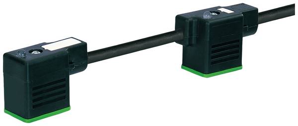 Doppelventilstecker mit Anschlussleitung Schwarz  Pole:4 7000-58471-6270250 Murrelektronik Inhalt: 1 St.
