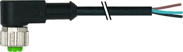 Murrelektronik 7000-12341-6140300 Sensor-/Aktor-Steckverbinder, unkonfektioniert M12 x 1 Buchse, gewinkelt 3.00 m Polzahl Sensoren: 4 1 St.