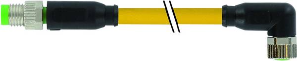 Murrelektronik 7000-88021-0500030 Sensor-/Aktor-Steckverbinder, konfektioniert M8 x 1 Stecker, gerade, Buchse, gewinkelt 0.30 m Polzahl Sensoren: 3 1 St.