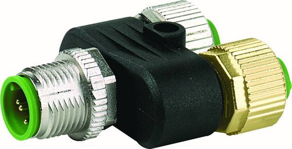 Murrelektronik 7000-41141-0000000 T-Stück M12 x 1 Stecker, gerade, Buchse, gerade Polzahl Sensoren: 5 1 St.