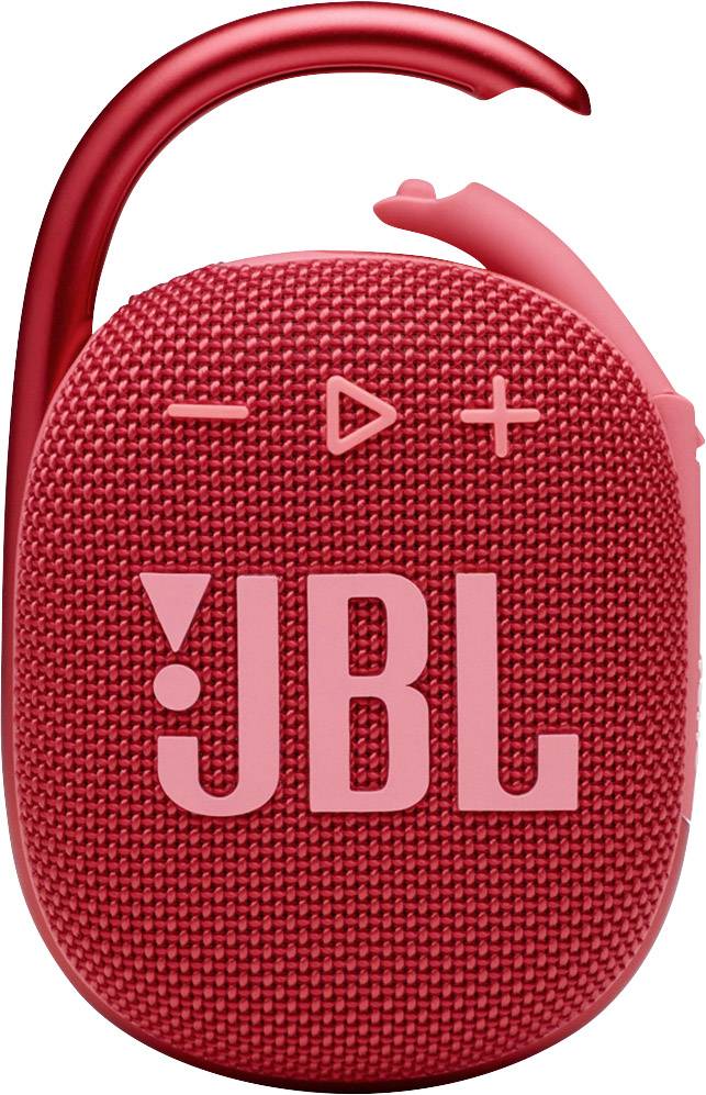 JBL Clip 4 Bluetooth Lautsprecher Wasserfest, Staubfest Rot