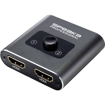 SpeaKa Professional SP-BDS-120 1+2 Port HDMI-Switch UHD 4K @ 60 Hz