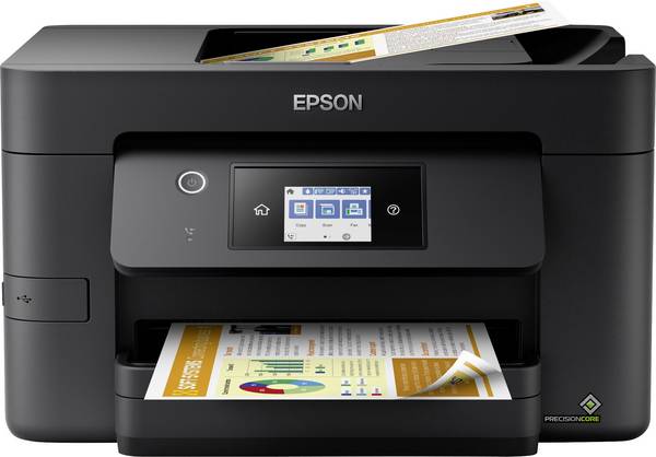 Epson WorkForce Pro WF-3820DWF Multifunktionsdrucker Tintenstrahl Farbe  A4 Drucker, Scanner, Kopierer, Fax Duplex, LAN, USB, WLAN