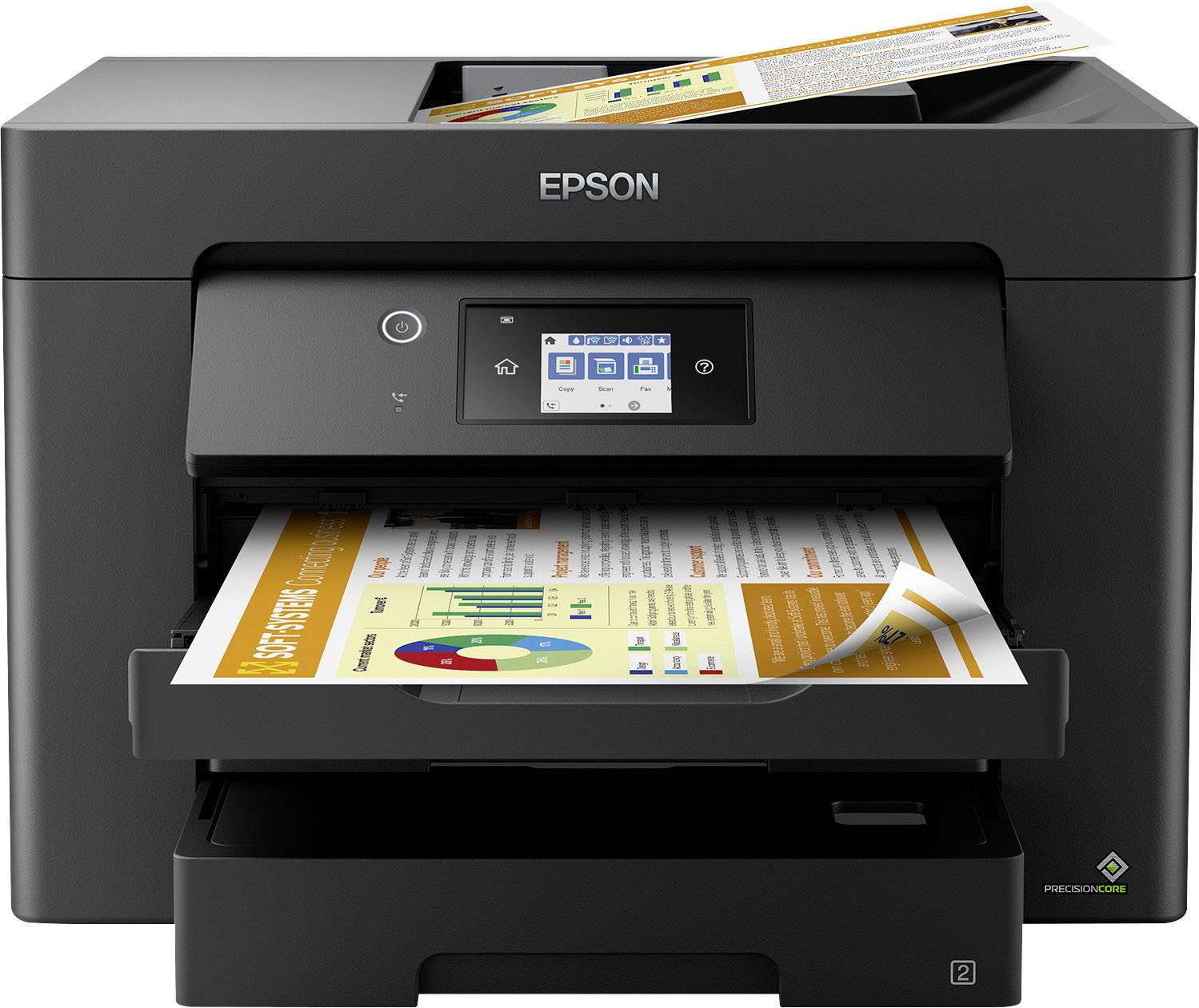 Epson WorkForce WF-7830DTWF Multifunktionsdrucker Tintenstrahl Farbe A3 Drucker, Scanner, Kopierer, Fax Duplex, LAN, USB