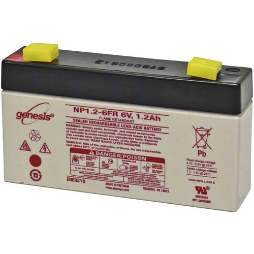 Thumbnail - EnerSys Hawker Standby Genesis NP1.2-6 Bleiakku 6 V 1.2 Ah Blei-Vlies (AGM) (B x H x T) 97 x 56 x 25 mm Flachstecker 6.3...