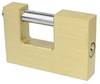 Brüder Mannesmann M41360 Vorhängeschloss 60 mm gleichschließend Gold Profilzylinder-Vorhangschloss