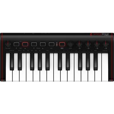 IK Multimedia iRig Keys 2 Mini MIDI-Keyboard Schwarz Leuchttasten, Minitasten
