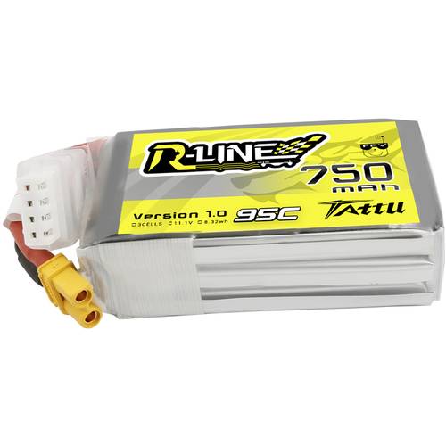 Tattu Modellbau-Akkupack (LiPo) 11.1 V 750 mAh Zellen-Zahl: 3 95 C Softcase