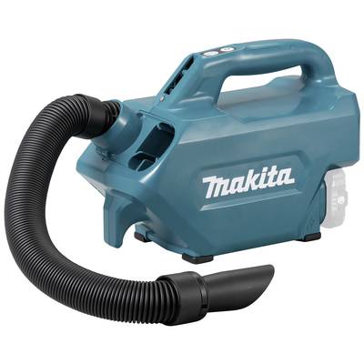 Ein tragbarer, blauer Staubsauger mit flexiblem Schlauch, geeignet für Baustellen oder Werkstätten, mit dem Markennamen an der Seite.