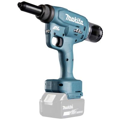 Kabelloser blauer Makita Schraubendreher, Modell mit 18V Akku. Elektronisch, mit Drehmomenteinstellung, für Bohrarbeiten geeignet.