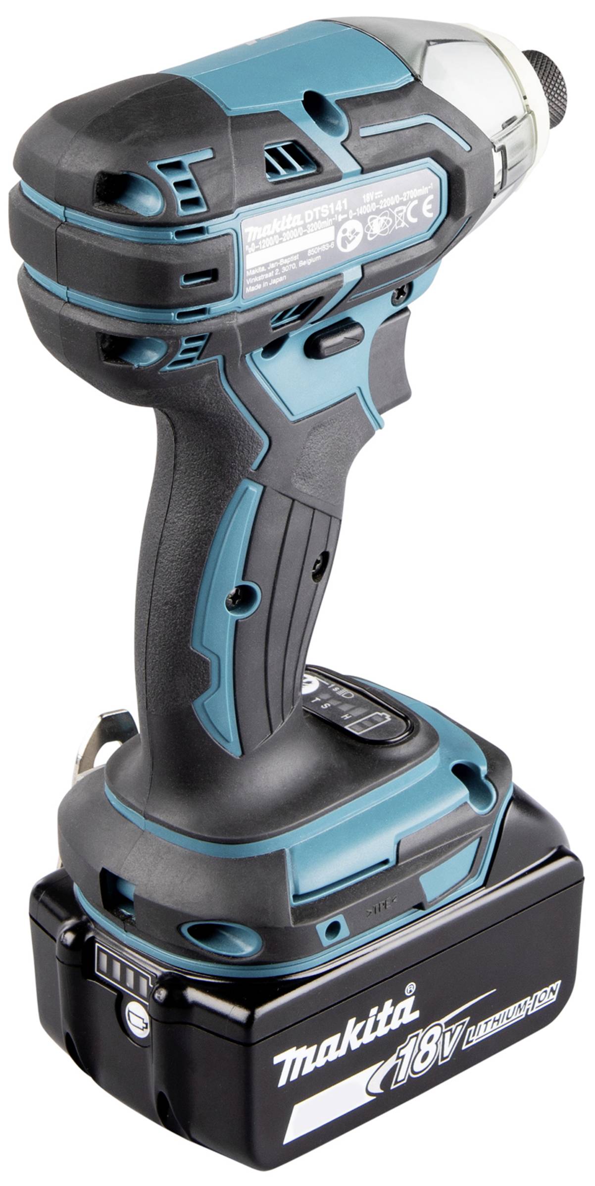 Kabelloser Akku-Schlagschrauber mit grün-schwarzem Gehäuse und 18V Lithium-Ionen-Akku, geeignet für Schraub- oder Bohrarbeiten.