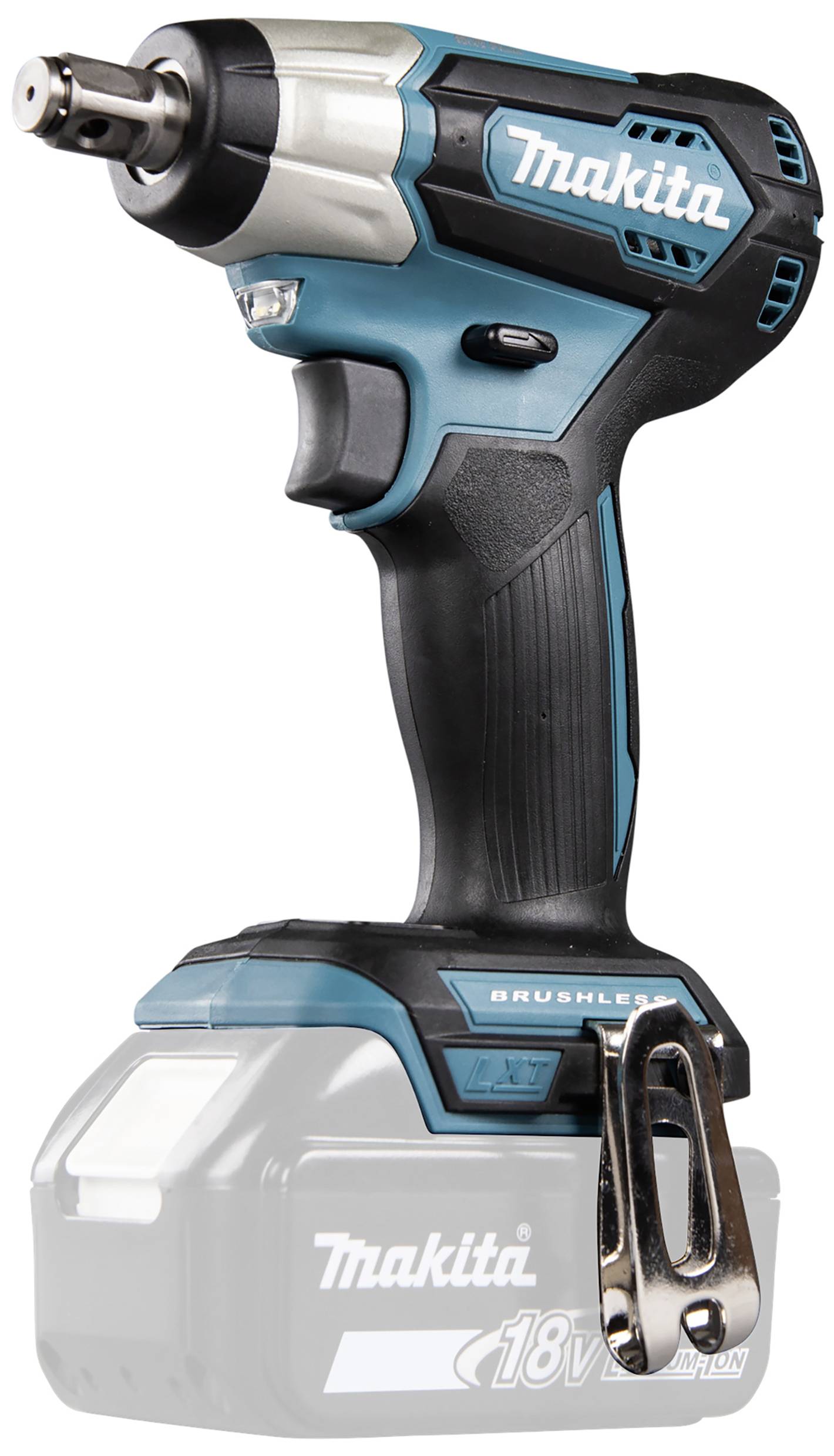 Akkuschrauber, Marke Makita, blau-schwarzes Design. Geeignet für Handwerksarbeiten; ohne eingesetzten Akku abgebildet.