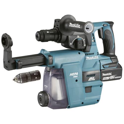 Makita DHR243RTJW SDS-Plus-Akku-Kombihammer 18 V 5 Ah inkl. Ladegerät