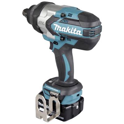 Akkuschlagschrauber von Makita, blau-schwarz mit ergonomischem Griff und robustem Gehäuse, geeignet für Bau- und Heimwerkerarbeiten.
