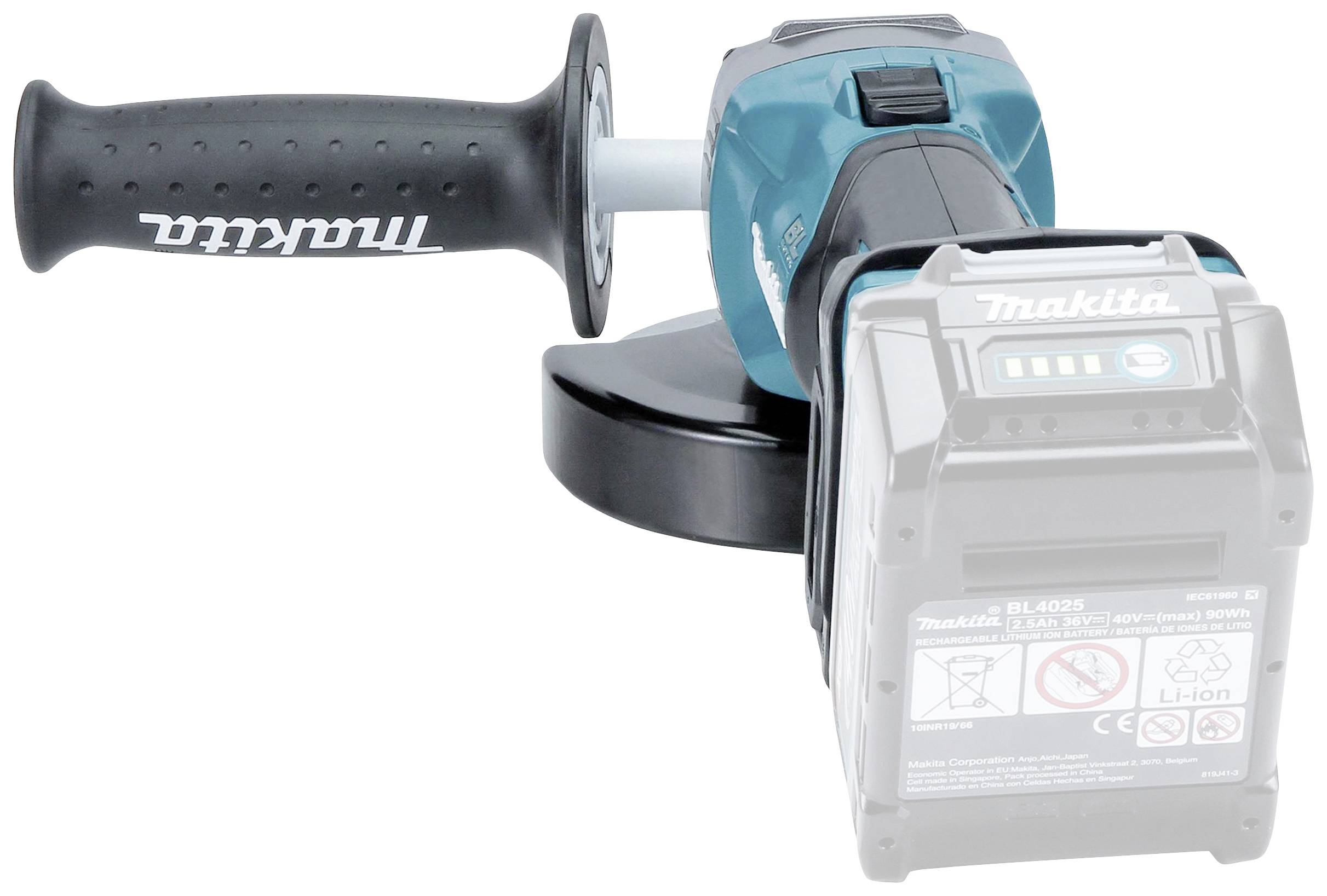 Makita GA 008 GZ Akku Winkelschleifer 40 V max. 125 mm Brushless XGT Solo - ohne Akku, ohne Ladegerät-5