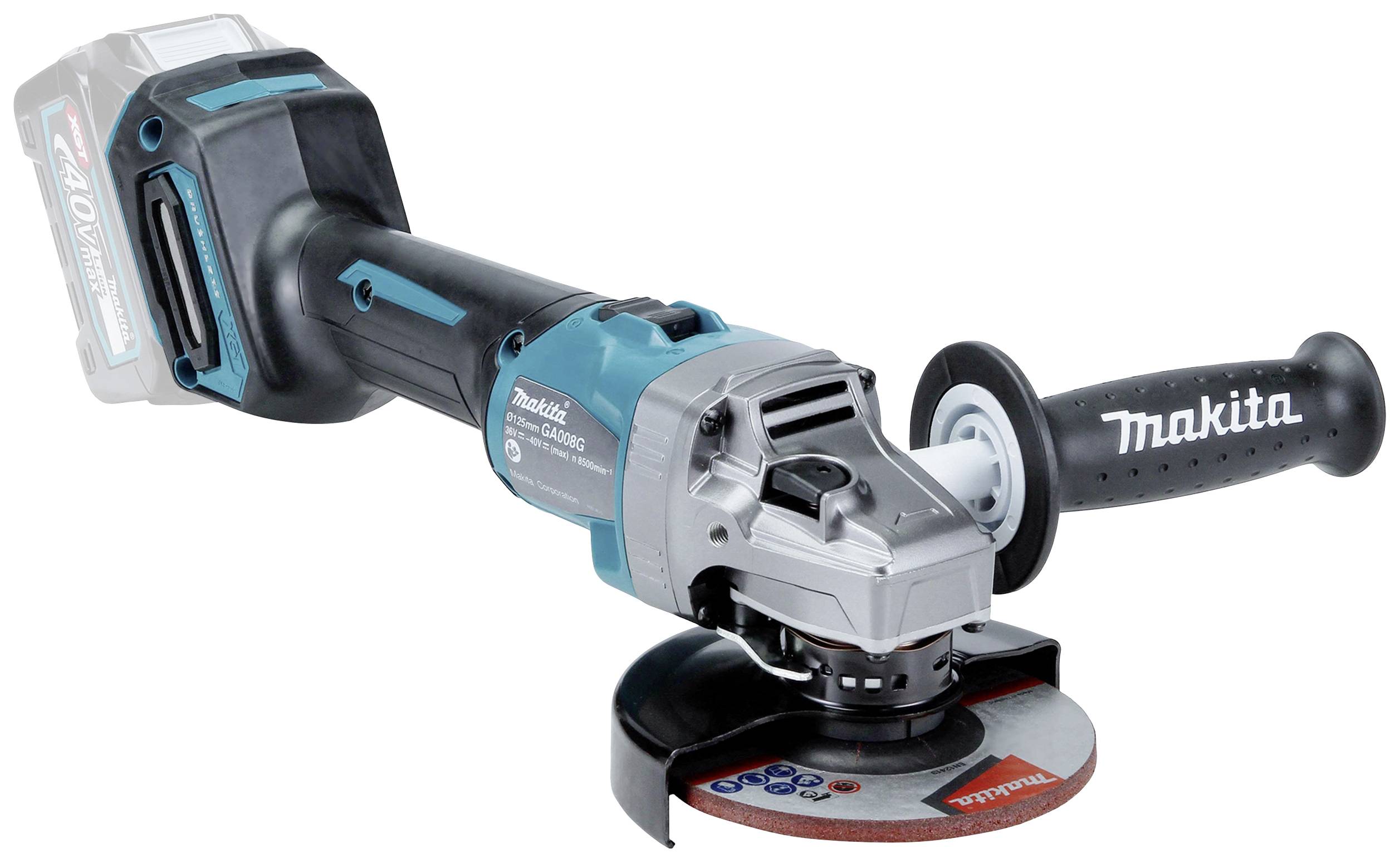 Makita GA 008 GZ Akku Winkelschleifer 40 V max. 125 mm Brushless XGT Solo - ohne Akku, ohne Ladegerät-11
